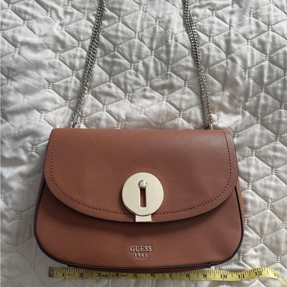 Guess Augustina Cognac Crossbody Bag